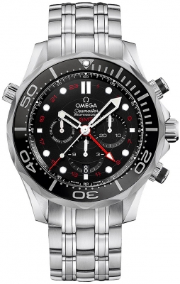 Réplique Omega Seamaster Diver 300m Co-Axial GMT Chronographe 44mm 212.30.44.52.01.001