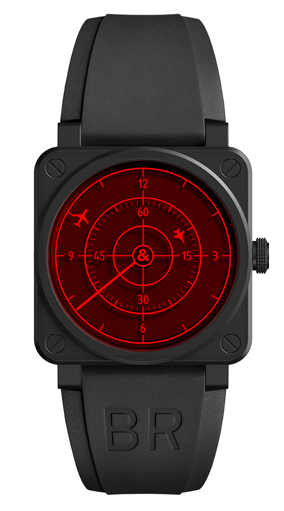 Replique Bell & Ross Instruments BR 03-92 Red Radar Ceramic BR0392-RRDR-CE-SRB