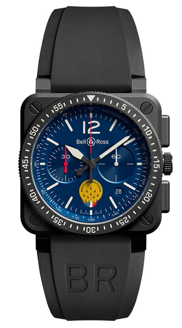 Replique Bell & Ross BR 03-94 Patrouille de France Cadran bleu BR0394-PAF1-CE-SRB