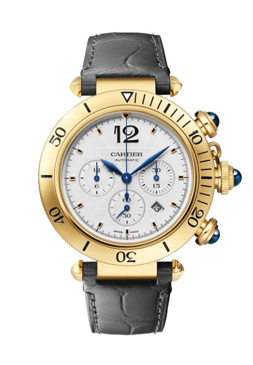 Replique Cartier Pasha Chronograph 18K Yellow Gold 41mm Men's WGPA0017