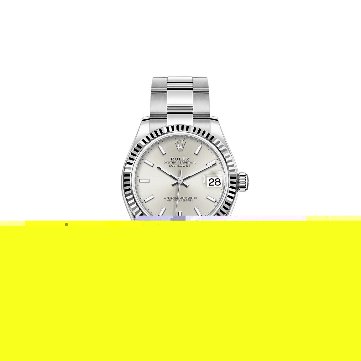 Réplique Rolex Datejust 31 White Rolesor Oystersteel 18 ct gold M278274-0011