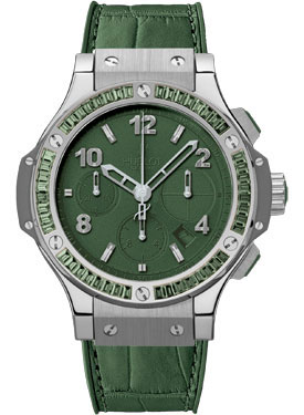 Réplique Hublot Acier Tutti Frutti Vert fonce 341.SV.5290.LR.1917