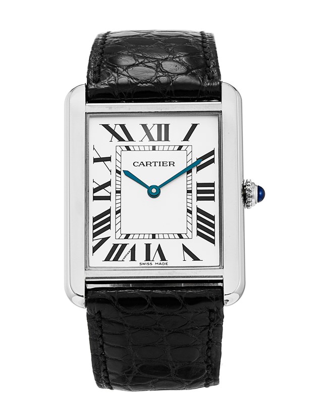 Réplique Cartier Tank Solo Gros Montre en acier W1018355