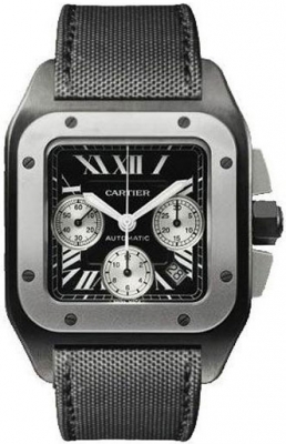 cartier santos 100 chronograph carbon