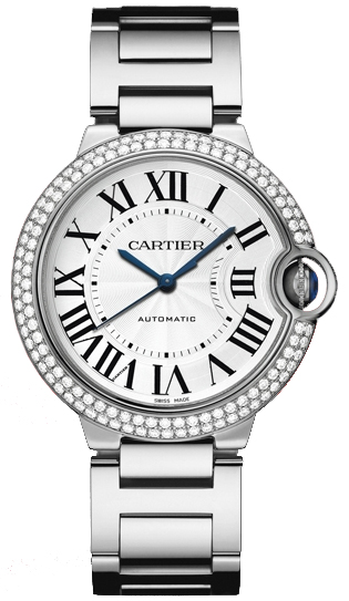 Réplique Cartier Ballon Bleu 36mm Or blanc Montre WE9006Z3