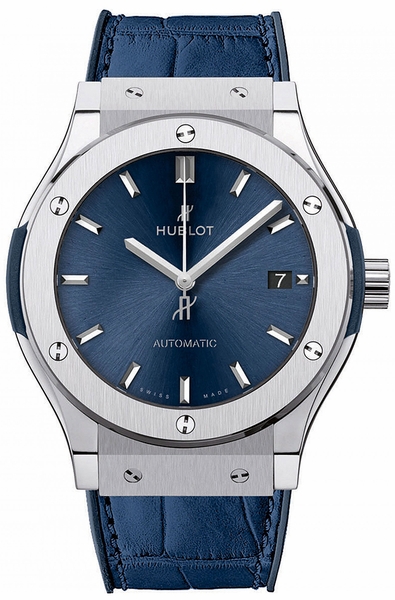 Hublot Classic Fusion Bleu Titanium Réplique Montre 511.NX.7170.LR