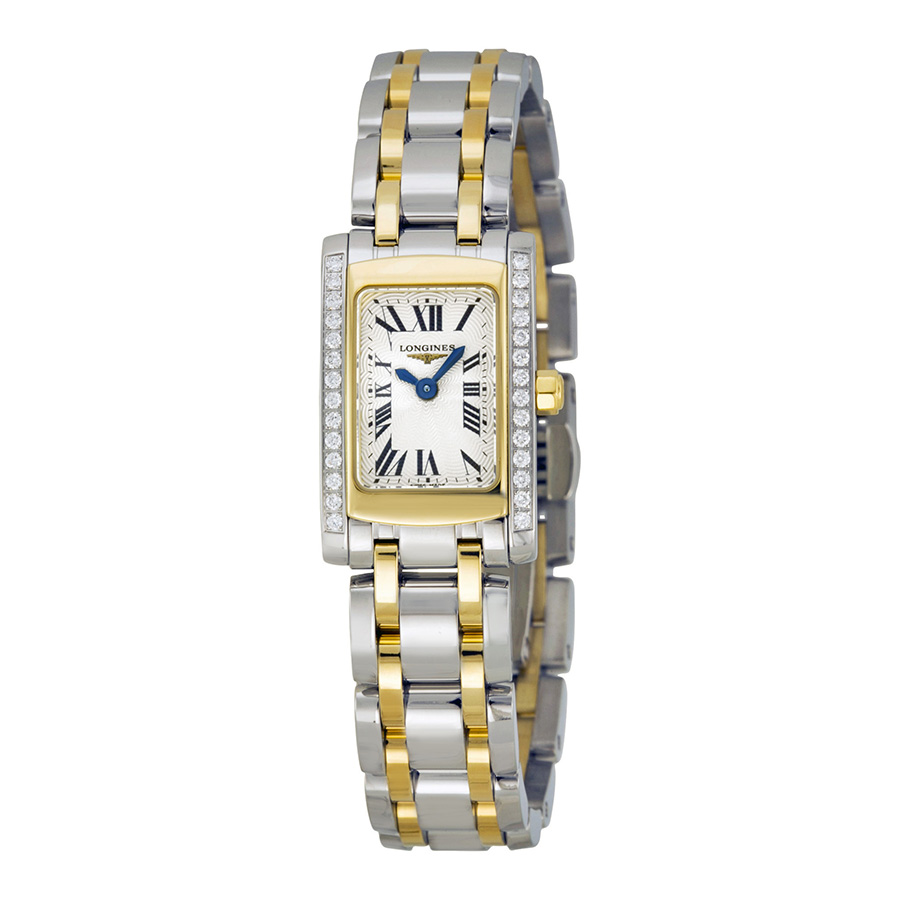 Réplique Longines DolceVita Argent Cadran Diamant Deux Tons Montre Femme L5.158.5.78.7