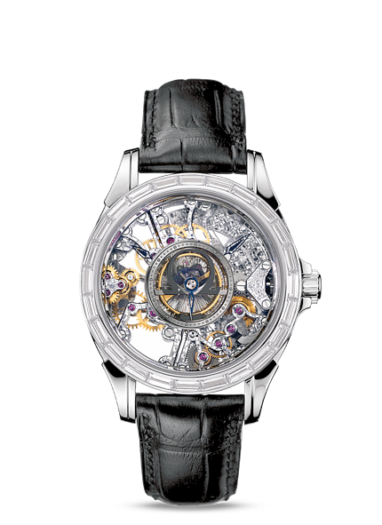Réplique Omega De Ville Tourbillon Platinum Montre 5946.30.31